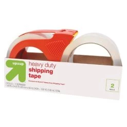 Up & Up 2pk Heavy Duty Shipping Tape with Dispenser - up & up™