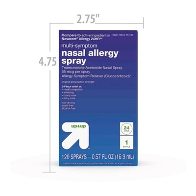 Up & Up Triamcinolone Acetonide Multi-Symptom Nasal Allergy Relief Spray - 0.57 fl oz - up & up™ - Image 4