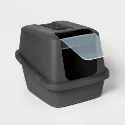 Enclosed Waste Cat Pan - XL - up & up™ Charcoal