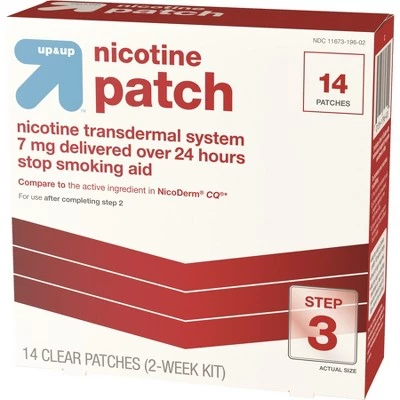 Up & Up Nicotine Stop Smoking Aid Clear Patches Step 3 - 14ct - up & up™ - Image 3