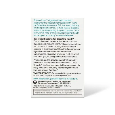 Up & Up Probiotic Supplement Capsules - 50ct - up & up™ - Image 2