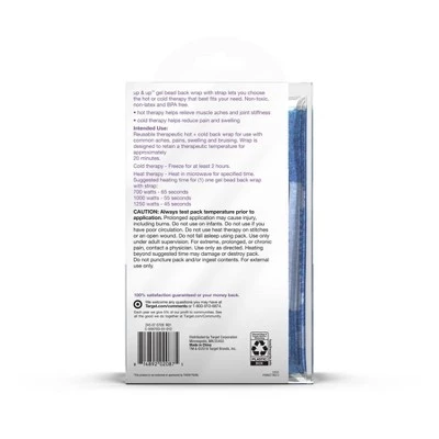 Up & Up Hot+Cold Gel Bead Back Wrap with Strap - up & up™ - Image 2